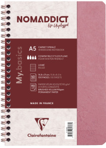 Clairefontaine Carnet AGE BAG, A5, ligné, gris