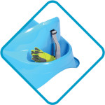 EDA Luge pour tout-petits Bobee Bob, plastique, bleu EDA Luge pour tout-petits Bobee Bob, plastique, bleu