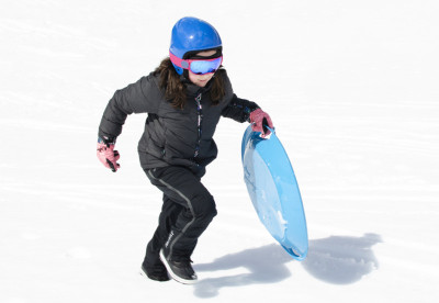 EDA Luge toupie, plastique, diamètre: 640 mm, bleu