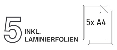 pavo Plastifieuse Florida, A4, noir / blanc