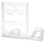 deflecto Lit-Loc Prospekthalter, 1/3 DIN A4 hoch, glasklar deflecto Lit-Loc Prospekthalter, 1/3 DIN A4 hoch, glasklar