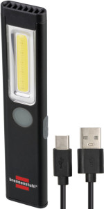 brennenstuhl Lampe de poche LED rechargeable PL 200 AC, noir