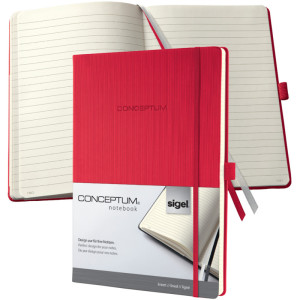 Carnet Sigel Conceptum, A4, quadrillé, noir