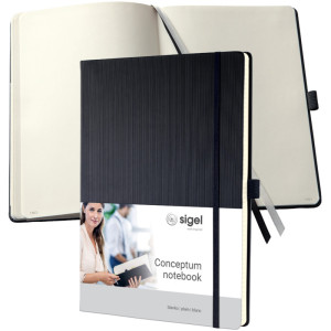 sigel Notizbuch Conceptum, DIN A4, liniert, beige