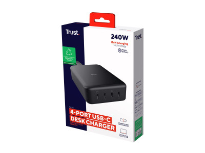 Trust : MAXO 240W 4-PORT USB-C DESK CHARGER