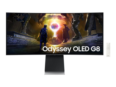 Samsung : LS34DG850SUXEN 34IN CV OLED QHD 175HZ/M-HDMI/M-DP/2USB-C/HAS