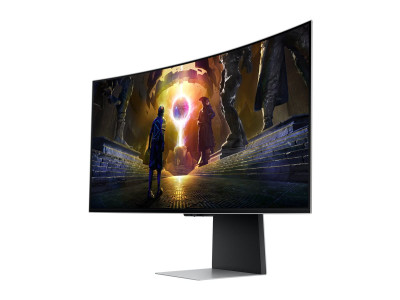 Samsung : LS34DG850SUXEN 34IN CV OLED QHD 175HZ/M-HDMI/M-DP/2USB-C/HAS