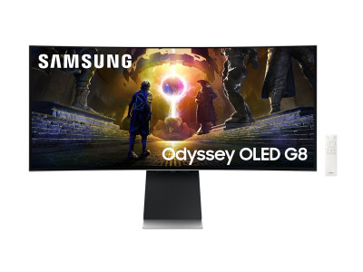 Samsung : LS34DG850SUXEN 34IN CV OLED QHD 175HZ/M-HDMI/M-DP/2USB-C/HAS