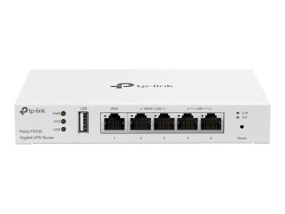 TP-Link : GIGABIT VPN ROUTER PORT: 1 GIGABIT RJ45 WAN PORT 2 GIGABIT