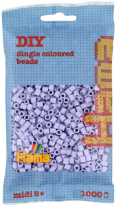 Hama Bügelperlen midi, heller lavendel, im Beutel