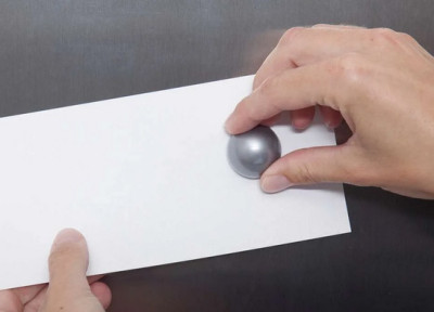 Aimant boule MAUL, diamètre : 30 mm, 0,6 kg, blanc