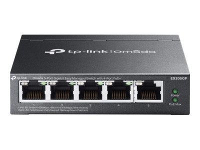 TP-Link : OMADA 5-PORT GIGABIT EASY MANAGED SWITCH avec 4-PORT POE+