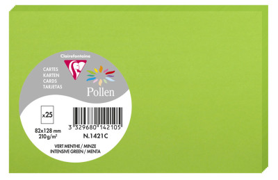 Pollen by Clairefontaine Carte 82 x 128 mm, blanc naturel