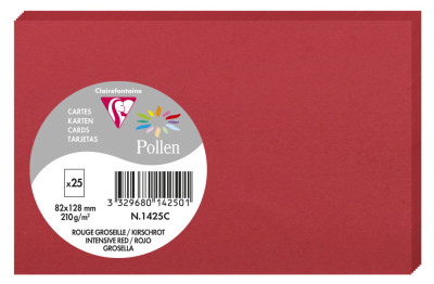Pollen by Clairefontaine Carte 82 x 128 mm, blanc naturel