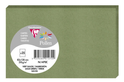 Pollen by Clairefontaine Carte 82 x 128 mm, blanc naturel
