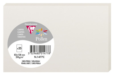 Pollen by Clairefontaine Carte 82 x 128 mm, blanc naturel