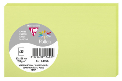 Pollen by Clairefontaine Carte 82 x 128 mm, blanc naturel