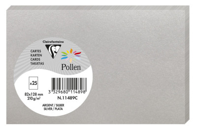 Pollen by Clairefontaine Carte 82 x 128 mm, blanc naturel