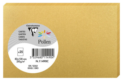 Pollen by Clairefontaine Carte 82 x 128 mm, blanc naturel