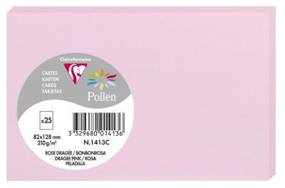 Pollen by Clairefontaine Carte 82 x 128 mm, blanc naturel