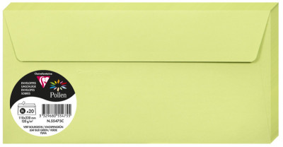 Pollen by Clairefontaine Enveloppes DL, blanc naturel