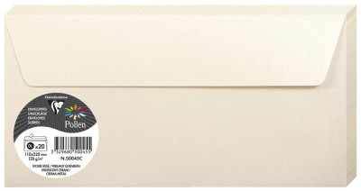 Pollen by Clairefontaine Enveloppes DL, blanc naturel