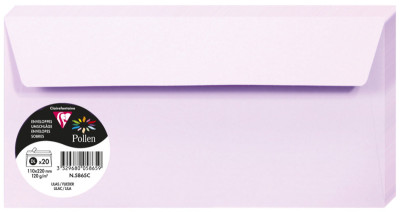 Pollen by Clairefontaine Enveloppes DL, blanc naturel