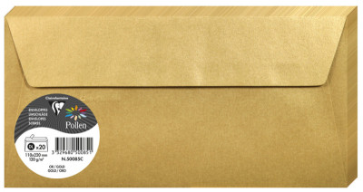 Pollen by Clairefontaine Enveloppes DL, blanc naturel