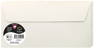 Pollen by Clairefontaine Enveloppes DL, blanc naturel