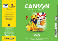 CANSON Papier à dessin Kids, A4, 90 g/m2