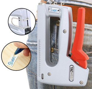 TACWISE Agrafeuse/cloueuse Z5-140 (5 en 1), argent/orange