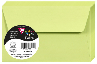 Pollen by Clairefontaine Enveloppes 90x140 mm, blanc naturel