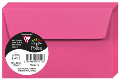 Pollen by Clairefontaine Enveloppes 90x140 mm, blanc naturel
