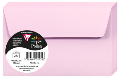 Pollen by Clairefontaine Enveloppes 90x140 mm, blanc naturel