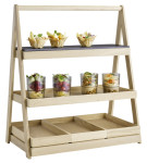 APS Etagère VALO, 3-stufig, eiche, 555 x 325 x 640 mm APS Etagère VALO, 3-stufig, eiche, 555 x 325 x 640 mm