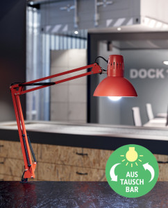 MAUL Lampe de bureau à LED MAULstudy, avec pince, argent