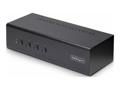 Startech : SWITCH KVM 4 PORTS DISPLAYPORT pour 2 MONITEURS KVM 4K 60HZ
