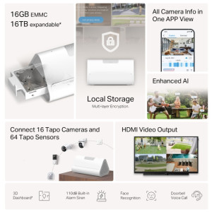 TP-Link Tapo H500 Smart Homebase Hub intelligent pour la maison