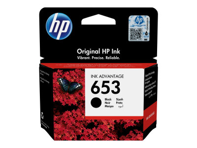 HP : HP 653 BLACK ORIGINAL cartouche d'encre