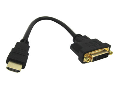 DLH : HDMI (M) TO DVI (F) ADAPTER - LENGTH 20CM - SUPPORTED RESOLUTI