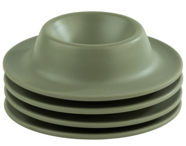 Coquetiers APS, mélamine, vert, lot de 4