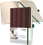 sigel Carnet Conceptum Nature Edition, A5, bois, pointillé sigel Carnet Conceptum Nature Edition, A5, bois, pointillé