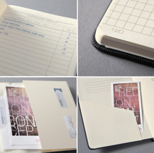 sigel Carnet de notes Conceptum, A5, quadrillé, bleu