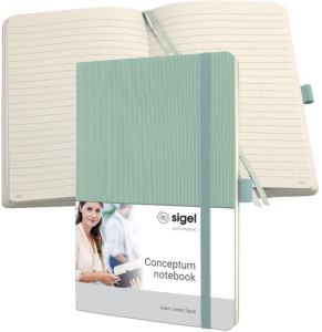 sigel Carnet de notes Conceptum, A5, quadrillé, bleu