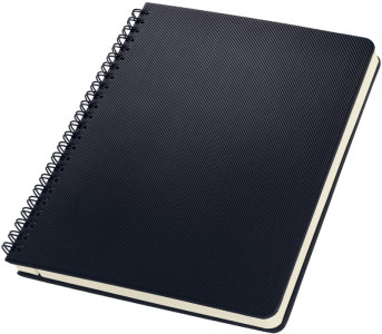 sigel Carnet à spirale Conceptum, A5, ligné, noir