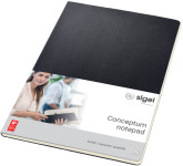 sigel Cahier Conceptum, A4, quadrillé, noir sigel Cahier Conceptum, A4, quadrillé, noir