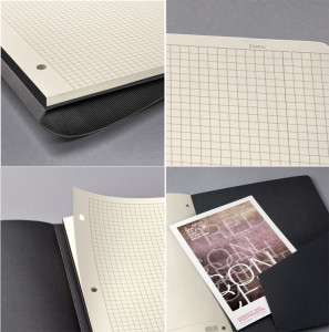 sigel Carnet Conceptum, A5, quadrillé, noir