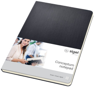 sigel Carnet Conceptum, A5, quadrillé, noir