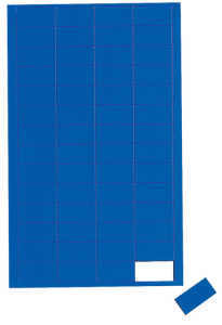 Rectangle magnétique MAUL, 20 x 10 mm, bleu