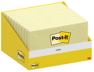 Post-it Bloc-note adhésif, 127 x 76 mm, jaune pastel
